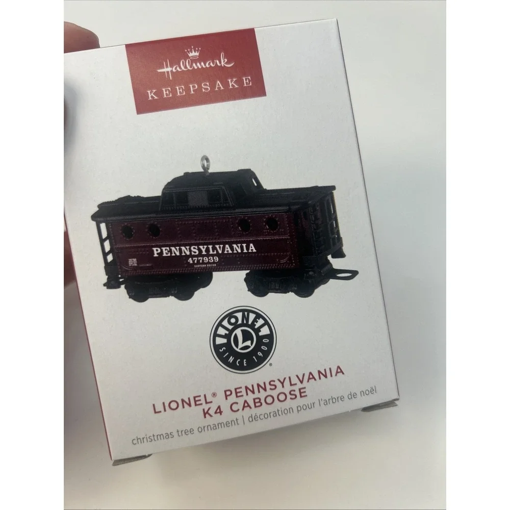 NEW Hallmark Keepsake Lionel Train 1361 Pennsylvania K4 Locomotive Tender Caboos